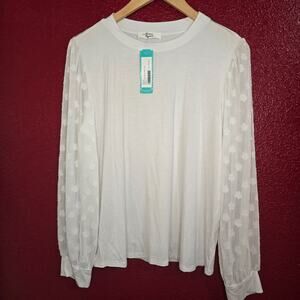 Beacon Apparel Stitchfix Matteo Dot Sleep Knit Top Size Large